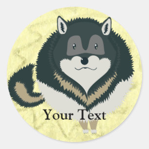 Adesivo Fluffy Wolf Stickers