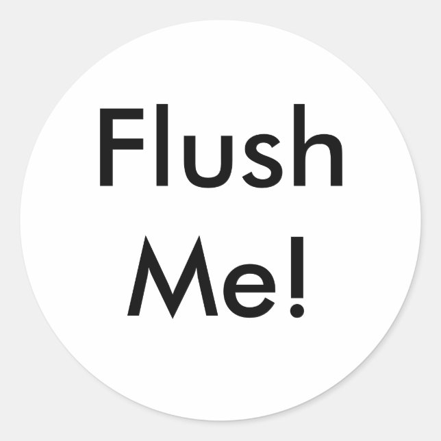 Adesivo FlushMe! (Frente)