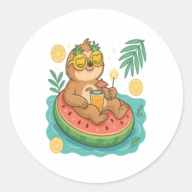 Adesivo Flutuação da Piscina de Verão (Frente)