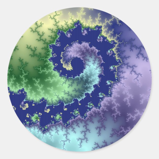 Adesivo Flutuação - Vinheta Fractal (Frente)