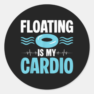 Adesivo Flutuar é meu cardio ol Humor Fitness