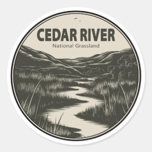 Adesivo Fluxo de Grassland Nacional do Cedar River