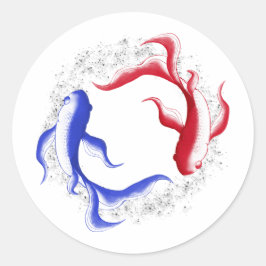 Adesivo Fluxo Marcial Abstrato Yin Yang Arte Marcial