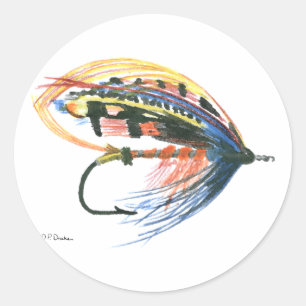Adesivo FlyFisheries Lure Art Salmon Fly Lure