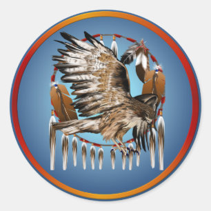 Adesivo Flying Hawk Dreamcatcher Sticker