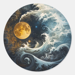 Adesivo Flying Moon Yin Yang Martil Arts