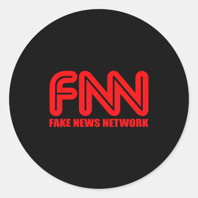Adesivo Fnn Fake News Network Apparel Funny Christmas Gift (Frente)