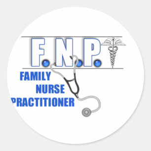 ADESIVO FNP LOGO STETHOSCOPE FAMILY NURSE PRACTITIONER