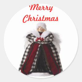 Adesivo Focas de Envelope Angel de Natal