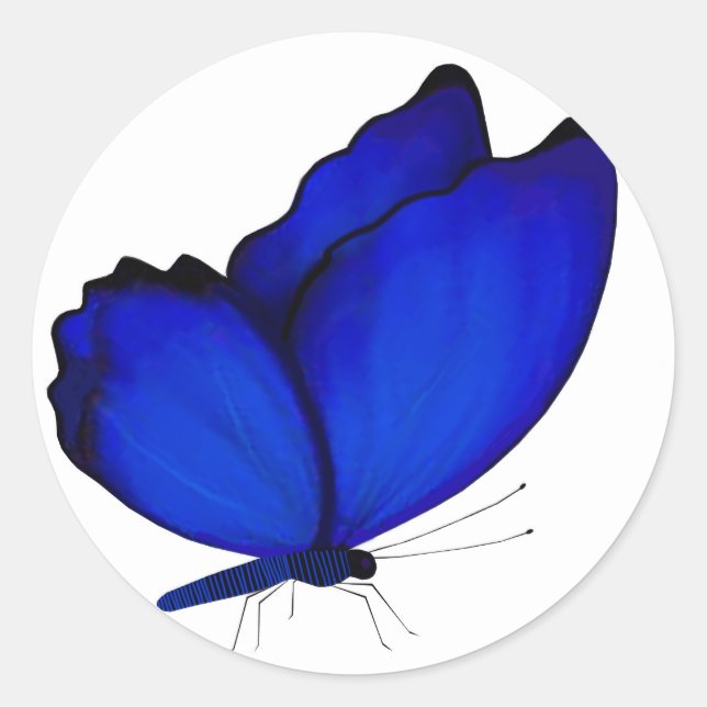 Adesivo Focas de Envelope Blue Butterfly (Frente)