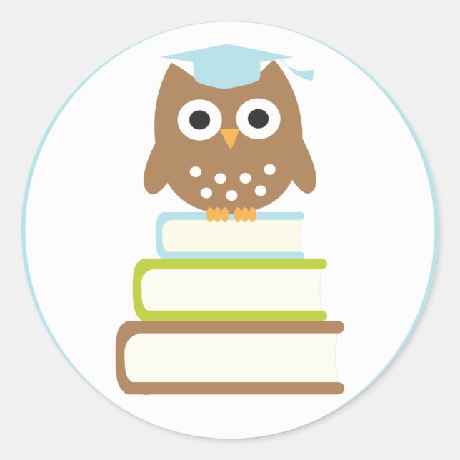 Adesivo Focas de Envelope para Formatação de Coruja Azul (Frente)