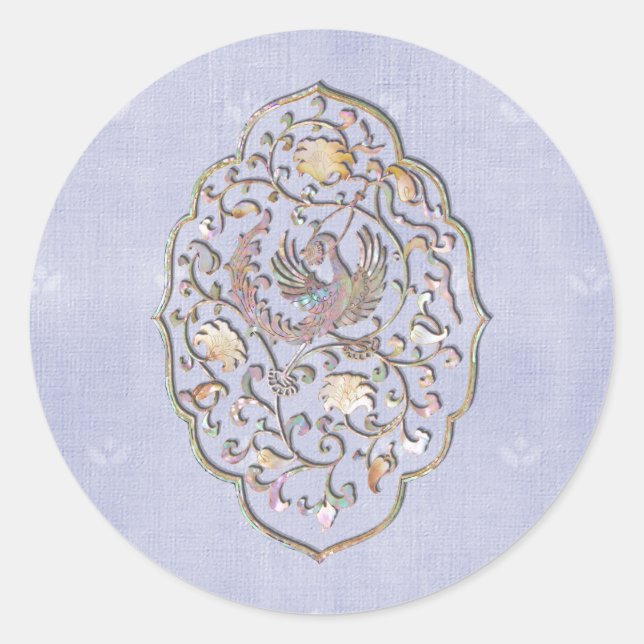 Adesivo Focas de envelopes azuis-claros para Casamento vin (Frente)