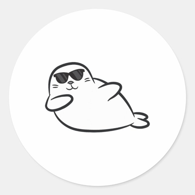 Adesivo Focas de Selo Dançantes (Frente)