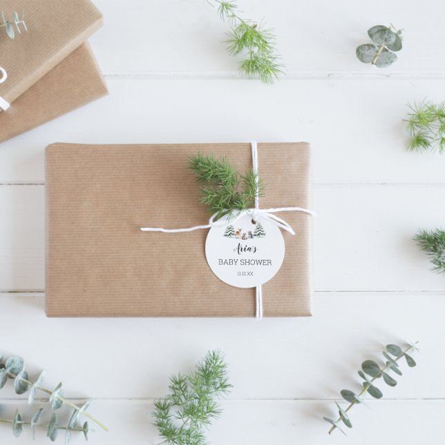 Adesivo Foco de Envelope Chá de fraldas de Animais da Flor (Criador carregado)