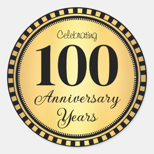 Adesivo Foco de Envelope de 100 Anos (Frente)