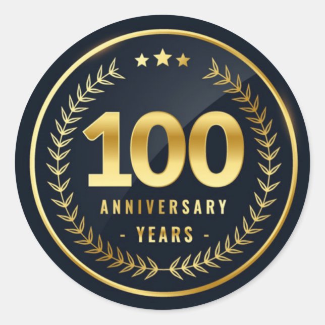 Adesivo Foco de Envelope de 100 Anos (Frente)