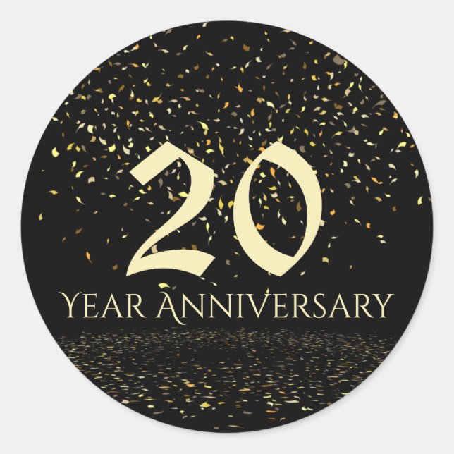 Adesivo Foco de Envelope de 20 anos (Frente)