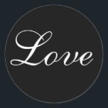 Adesivo Foco De Envelope De Amor A Preto E Branco<br><div class="desc">Formal Wedding Vows Invitation Seal Stickers © 2008 Fotografia e Design por TDSwhite</div>