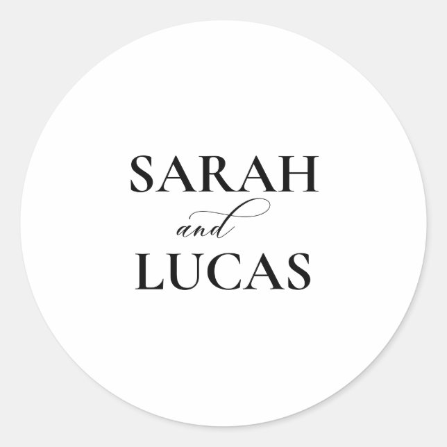 Adesivo Foco de Envelope Elegante de Na moda de Arca Chic  (Frente)