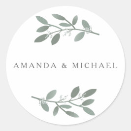 Adesivo Foco de Envelope Eucalyptus para Casamento ELEgant