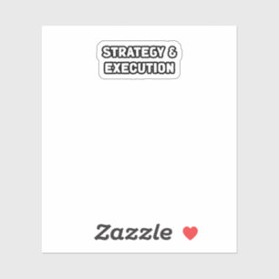 Adesivo Foco de sucesso do Business Mindset de Execução de