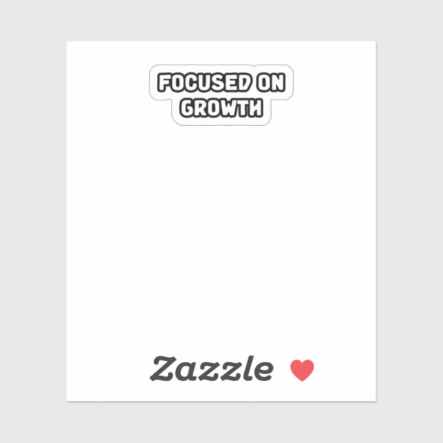 Adesivo Foco No Crescimento Mindset Desenvolvimento Pessoa (Folha)
