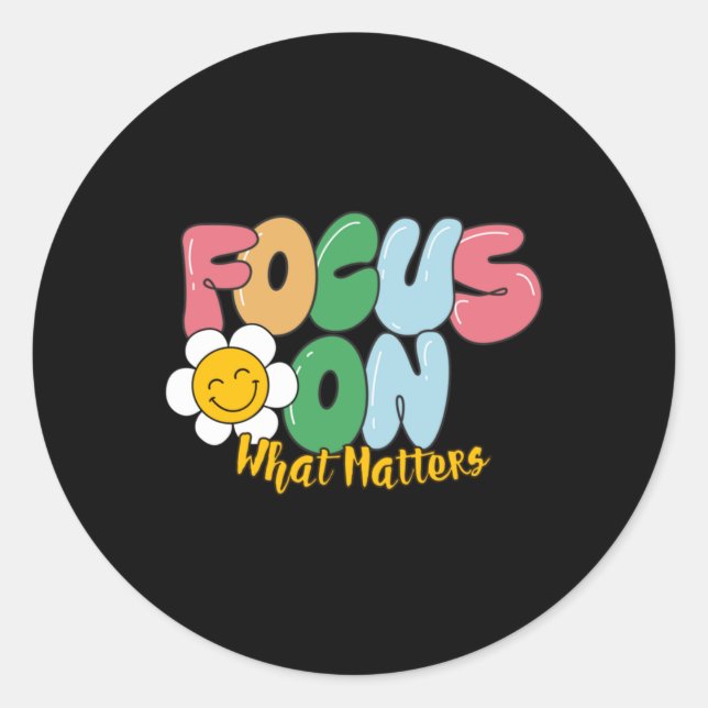 Adesivo Foco No Que É Sticker (Frente)