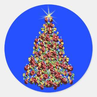 Adesivo Focos de Cartões de natal de Árvore de Natal Desor