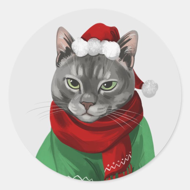 Adesivo Focos de Envelope de Cartão de Natal Maybelle Jone (Frente)