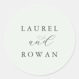 Adesivo Focos de Envelope de Casamento Coordenado de Verda