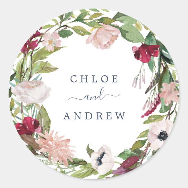 Adesivo Focos de Envelope de Casamento de Terra de Respira (Frente)