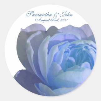 Adesivo Focos de Envelope de Casamento Personalizado de Ro