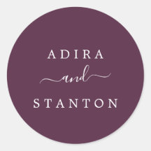 Focos de Envelope de Casamento Roxo Moody