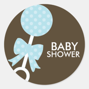 Adesivo Focos de Envelope de Chá Baby Rattle