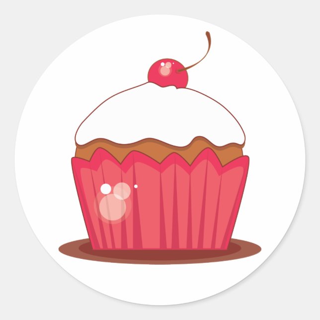 Adesivo Focos de Envelope de Coordenação de Cupcakes de Ce (Frente)