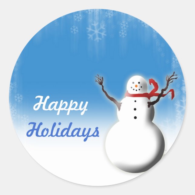 Adesivo Focos de Envelope Design da temporada de Natal (Frente)