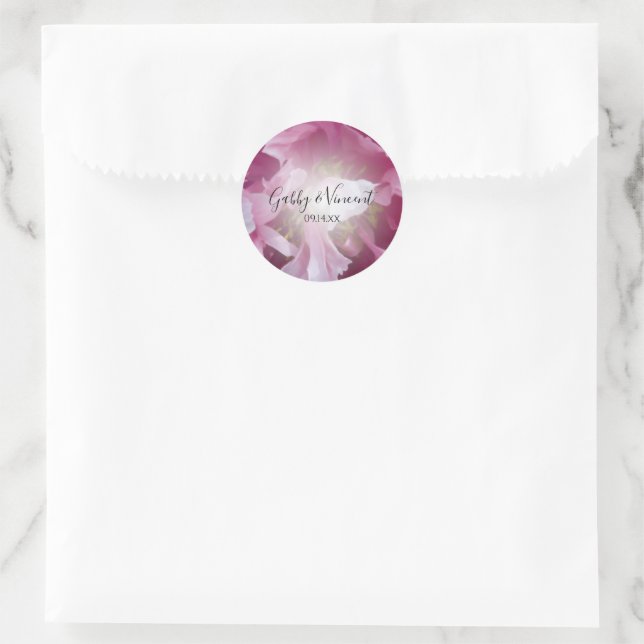 Adesivo Focos de Envelope Floral Pink Peony (Bolsa)