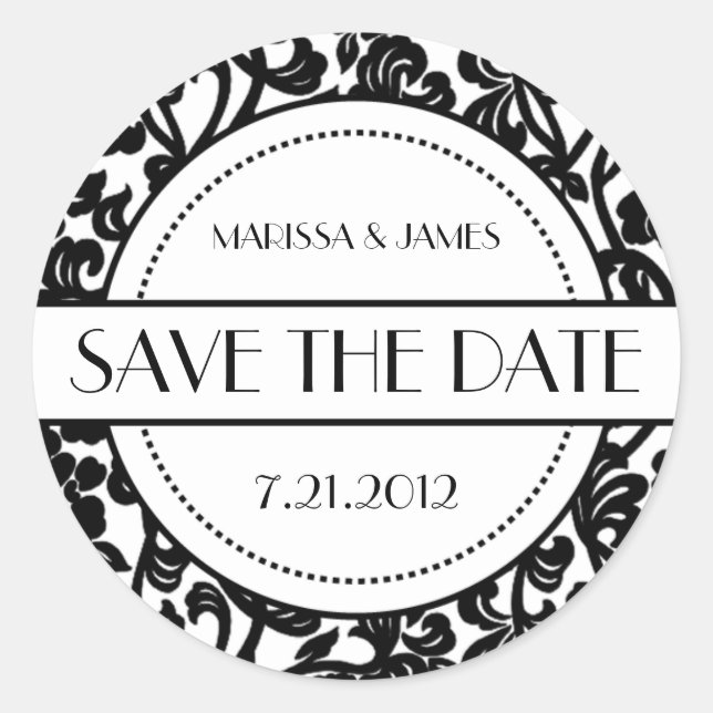 Adesivo Focos de Envelope Gótico Preto e Branco (Frente)