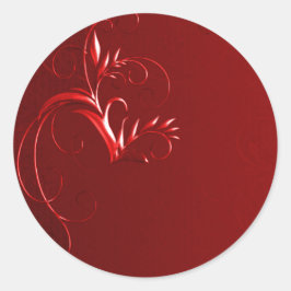 Adesivo Focos de Envelope Vermelho Elegante