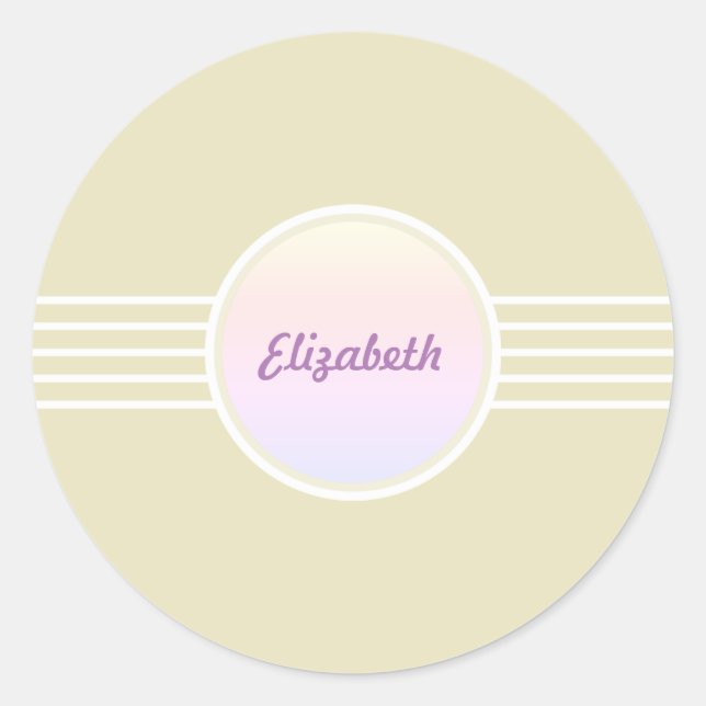 Adesivo Focos de envelopes Dourados e opais com brilho ret (Frente)