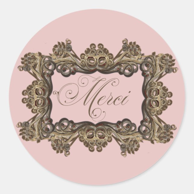 Adesivo Focos redondos de envelopes inspirados em francês, (Frente)