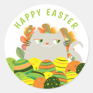 Adesivo Fofa Kawaii Feliz Páscoa