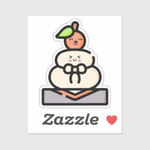 Adesivo Fofa Kawaii Kagami Mochi