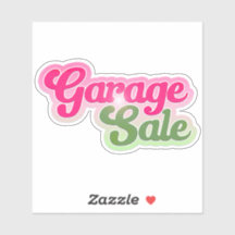 Adesivo Fofo de Venda de Garagem