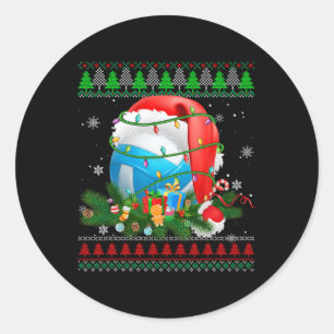Adesivo Fofo feio Natal Pajama Voleibol Ligh