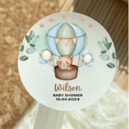 Adesivo fofo mal podemos esperar baby shower