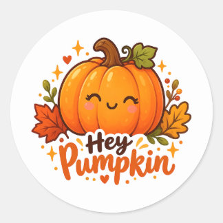 Adesivo Fofo Olá Abóbora Outono Halloween