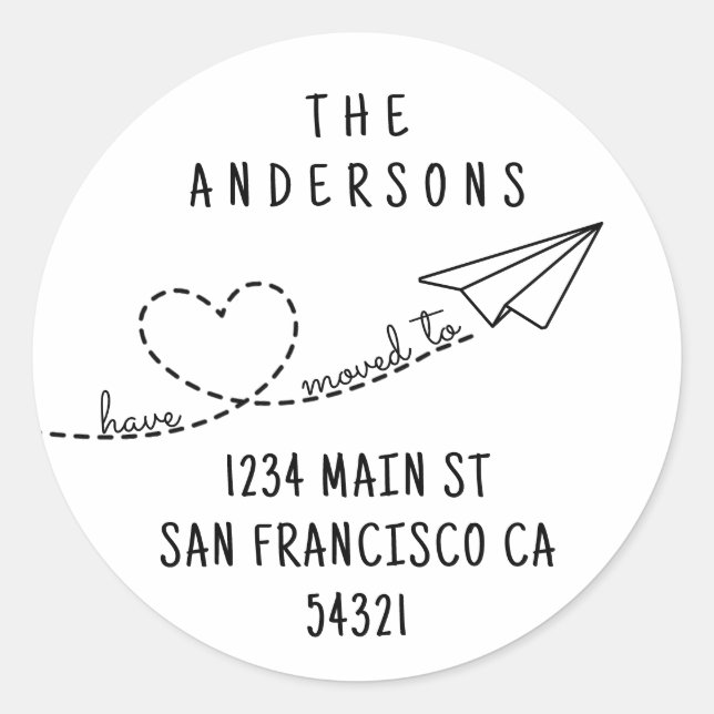 Adesivo Fofo Que Movimentamos O Plano De Papel Moderno (Frente)