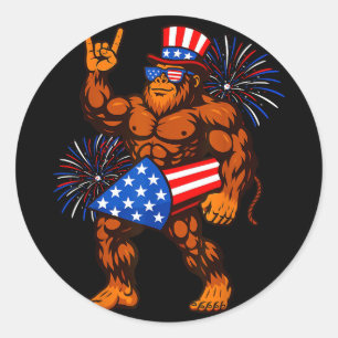Adesivo fogão de lenha fogos de artifício bandeira america