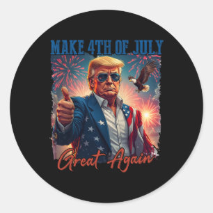 Adesivo Fogo de Artifício Patriótico de Donald Trump Faz 4